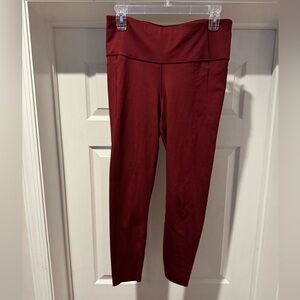 GapFit Women's Burgundy Leggings Sz Medium